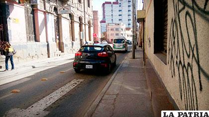 La calle Soria Galvarro entre Caro y Montesinos fue utilizada en contra ruta