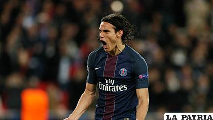 Doblete de Cavani para el triunfo del PSG 4-0 ante el Guingamp