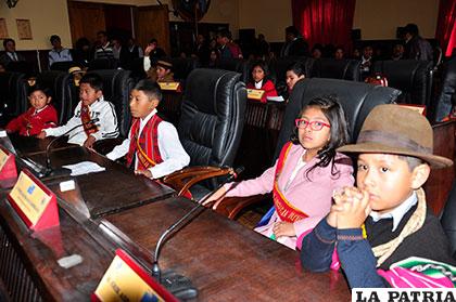 Los niños asambleístas pidieron a las autoridades mejoras en salud, educación y seguridad