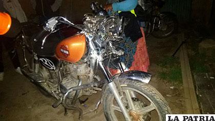 La motocicleta que provocó el incidente