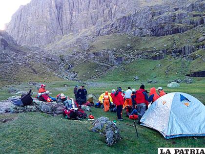 Los ejercicios fueron realizados al aire libre por dos días /SAR Bolivia