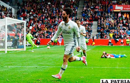 Isco, autor del gol de la victoria del Real Madrid