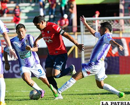 En la ida que se jugó en Cochabamba, venció Wilstermann 1-0 el 29/01/2017 /APG