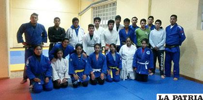 Deportistas orureños que son parte de la selección orureña de judo