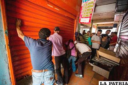 Hubo saqueo de tiendas la noche del jueves en Venezuela