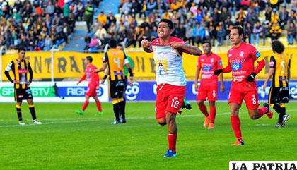 Triplete de Carlos Saucedo para el empate que logró Guabirá /APG
