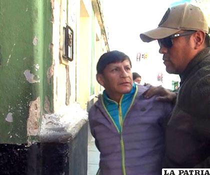 El avezado antisocial a su llegada a la Felcc-Oruro