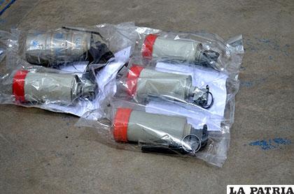 Las granadas de gas lacrimógeno