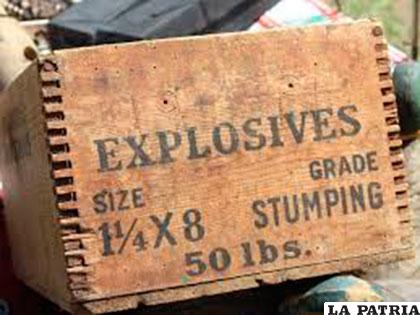 Los explosivos incautados iban a ser usados para causar destrozos