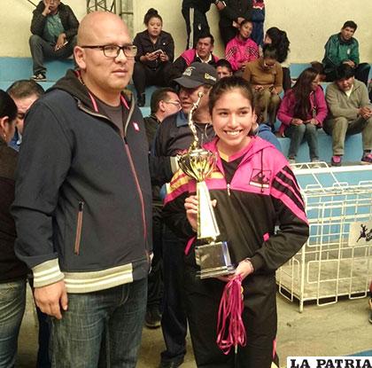 Geraldine Rocabado, de Alemán, campeón en Cadetes