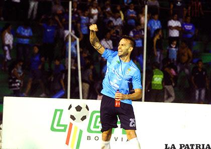 Leonardo Vaca fue autor del gol del empate pera Blooming /APG