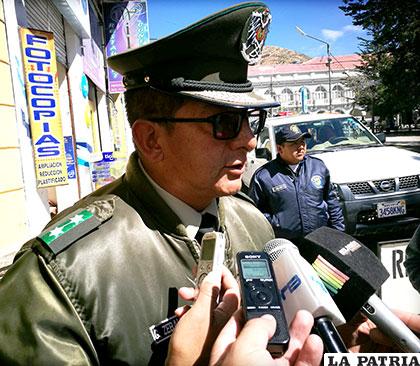 El teniente coronel Gustavo Zeballos informó sobre las tareas a realizarse en el Día del Peatón