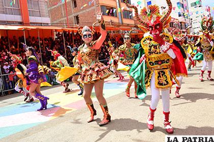 La diablada es la danza ícono del Carnaval de Oruro /Archivo