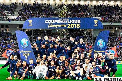 El plantel parisino se consagró campeón de la Copa de la Liga la pasada semana