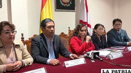 Autoridades electorales de Chuquisaca dieron a conocer la noticia /fuentedirecta.oep.org.bo