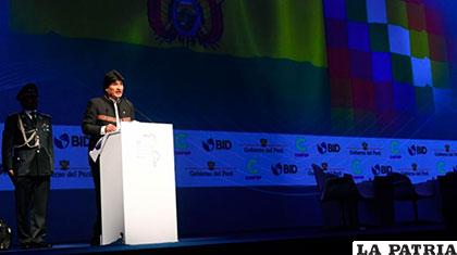 Intervención de Evo Morales en la Cumbre de las Américas