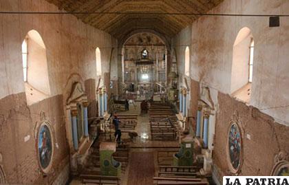 Trabajos de restauración en la iglesia de Toledo /ABC