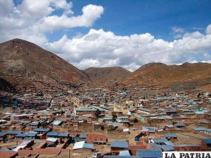 Vista del Distrito Minero Huanuni