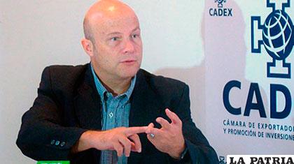 Presidente de la Cadex, Oswaldo Barriga /EL DIARIO