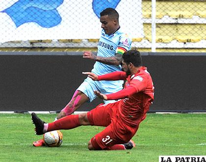 En el partido de ida jugado en La Paz el 4/3/2018, Bolívar venció 2 a 0 /APG