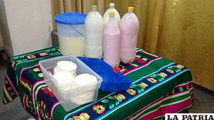 Algunos de los productos que se ofrecerán en la feria lechera