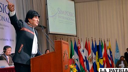 El Presidente del Estado, Evo Morales pide unidad para Unasur /ABI