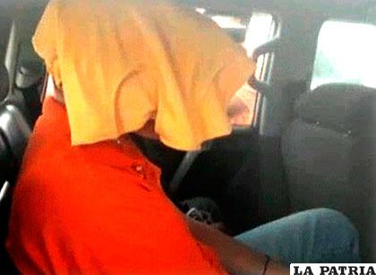 El militar el momento que fue remitido con detención preventiva /Gigavisión