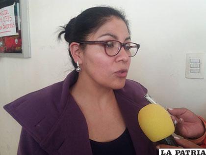 La directora departamental de Seguridad Ciudadana, Sandra Soto