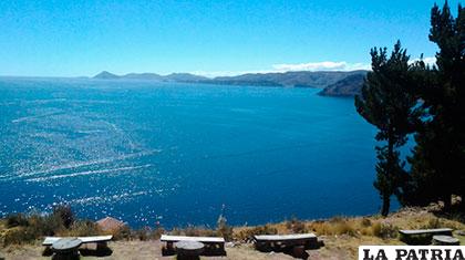 El lago Titicaca del lado boliviano