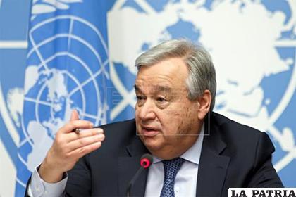 El secretario general, António Guterres, reiteró su llamada a todos los actores para que tomen medidas inmediatas que rebajen las tensiones / EFE