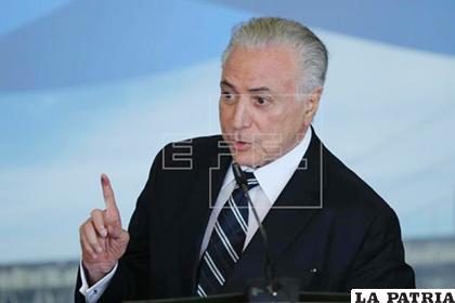 El expresidente de Brasil, Michel Temer /EFE/Archivo