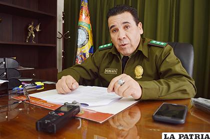 El director de la Fuerza Especial de Lucha Contra el Crimen, coronel Manuel Vergara /LA PATRIA