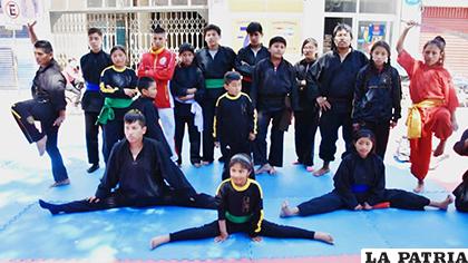 El Kung Fu también dijo presente en la plaza principal /cortesía GAMO