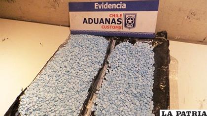 La droga secuestrada /ADUANA DE CHILE TOMADA DE SOY CHILE