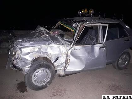 El conductor de este vehículo resultó gravemente herido /LA PATRIA