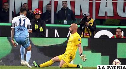 Joaquín Correa anotó el gol que le sirvió para ganar al Lazio ante Milan /eurosport.com