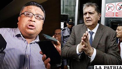 El abogado del fallecido expresidente Alan García, Erasmo Reyna (izq)/ ALBERTONEWS