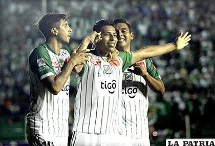 Alexis Ribera fue autor del gol del triunfo de Oriente Petrolero /APG