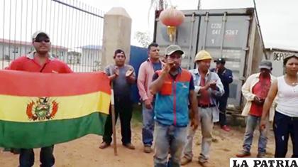 Trabajadores de la empresa china Railway movilizados/ANF