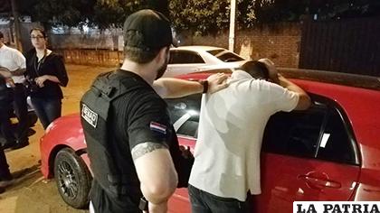 Ramón Benítez en el momento de la detención /INFOBAE