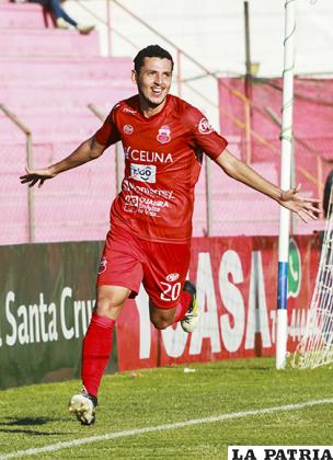 Luis Hurtado autor del gol /APG