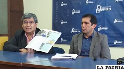 Juan Carlos Núñez y René Martínez de Fundación Jubileo/ ANF