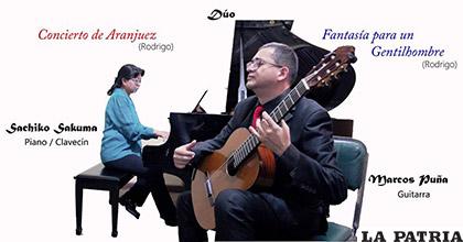 Marcos Puña y Sachiko Sakuma en concierto /Facebook