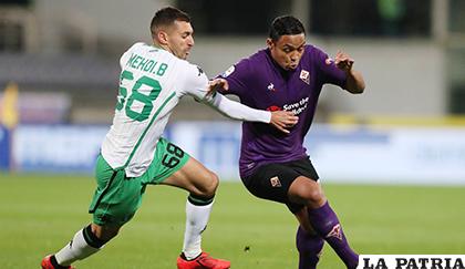 La acción del cotejo en el cual venció Sassuolo a Fiorentina (1-0) /caracol.com