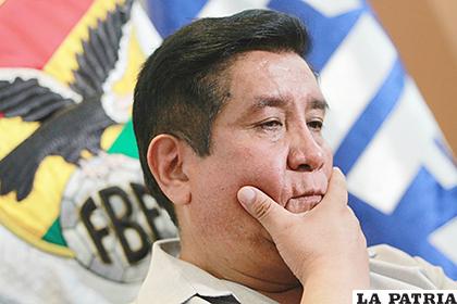 César Salinas presidente de la Federación Boliviana de Fútbol/APG
