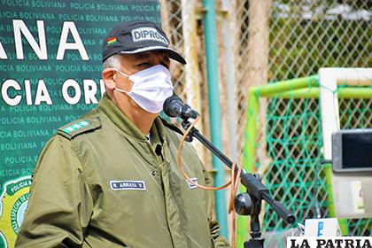 El director de Diprove, coronel Roque Arraya  /LA PATRIA