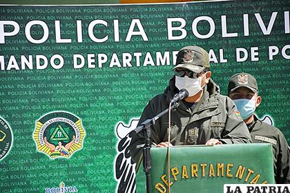 El coronel Cárdenas agradeció la dotación de estos implementos /LA PATRIA
