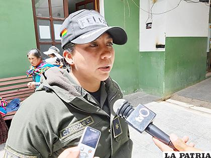 La subteniente Choque informó de este caso /LA PATRIA
