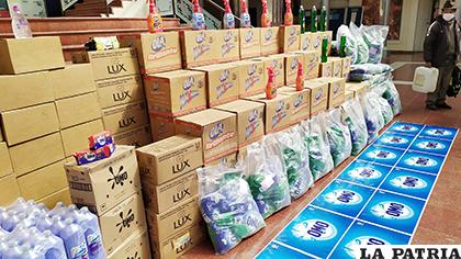 340 cajas de diferentes productos que serán destinados a salud /LA PATRIA