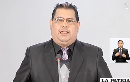 El jefe de epidemiología brindó el informe tras la renuncia del ministro Cruz /ABI